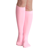 Thin Solid Light Pink Knee Highs