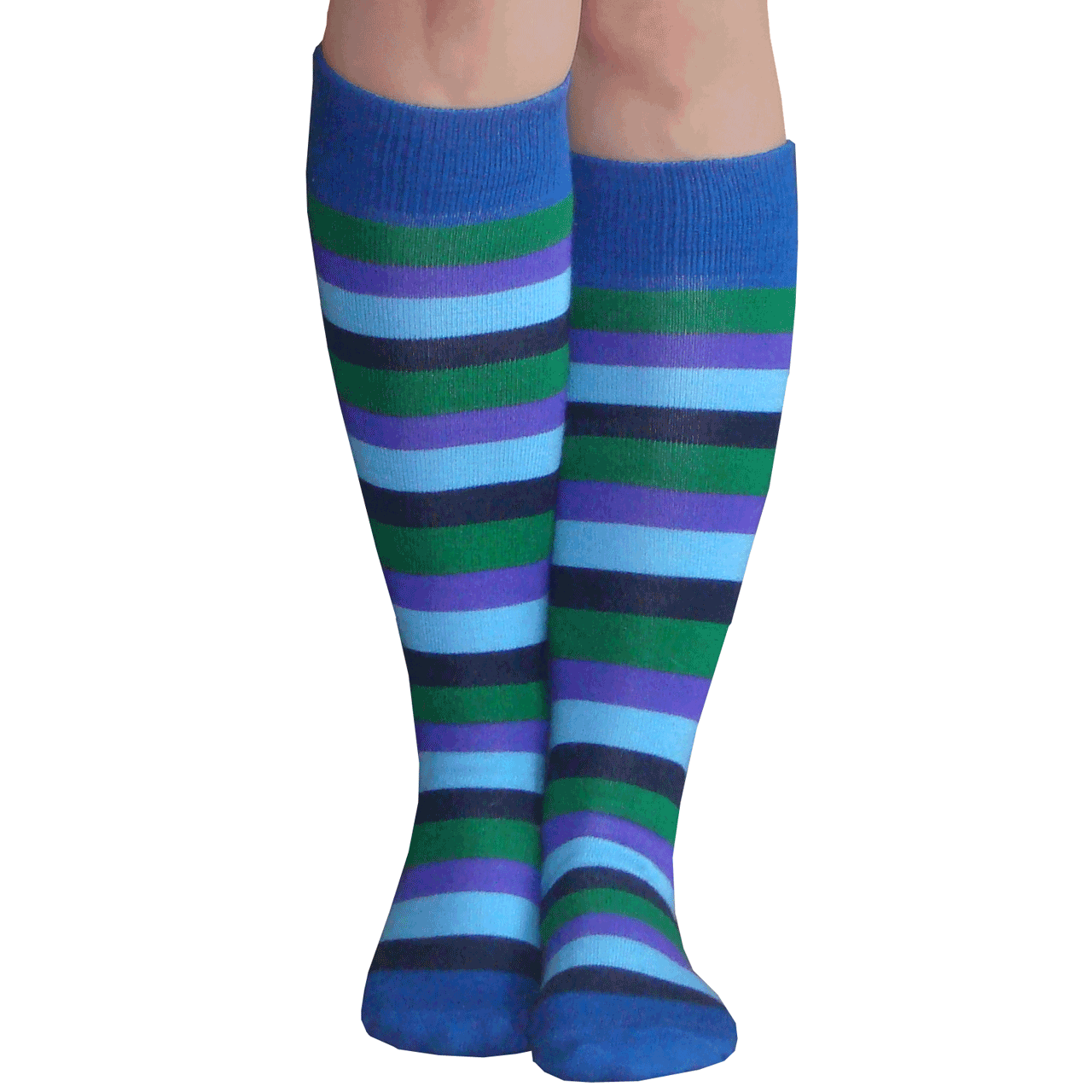 Rainbow Knee High Socks Made in USA
