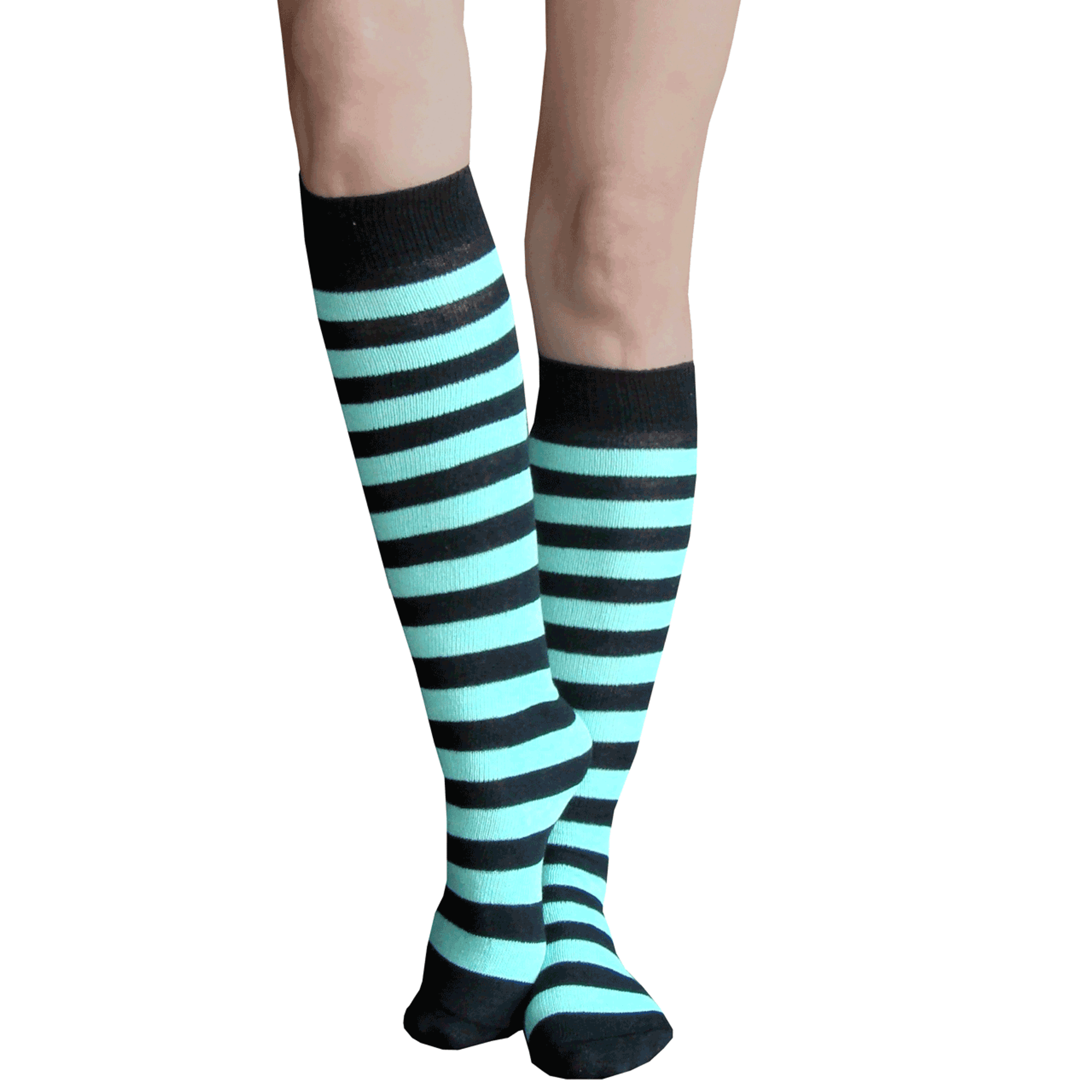 Striped Knee High Socks