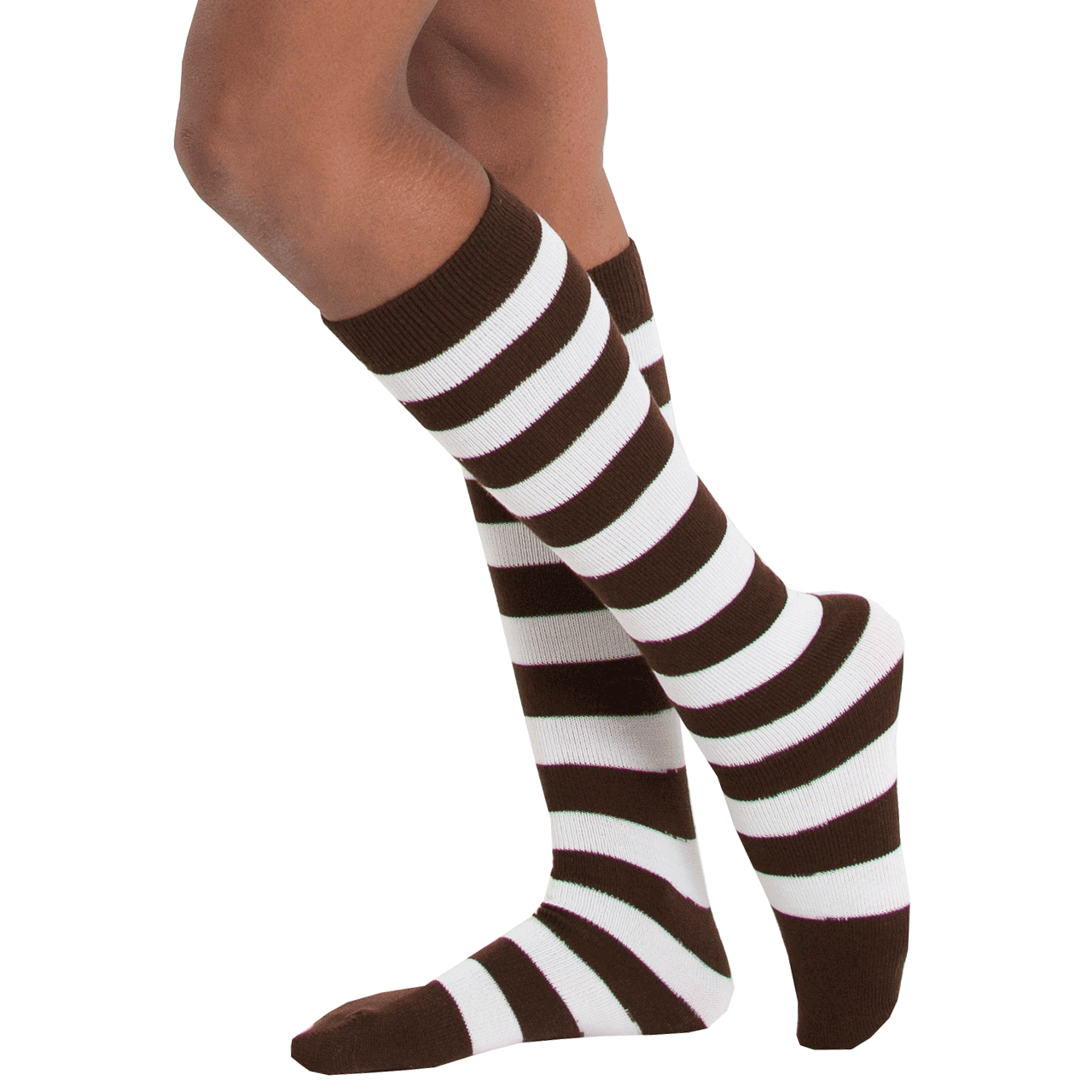 Brown Knee High Socks Made in USA