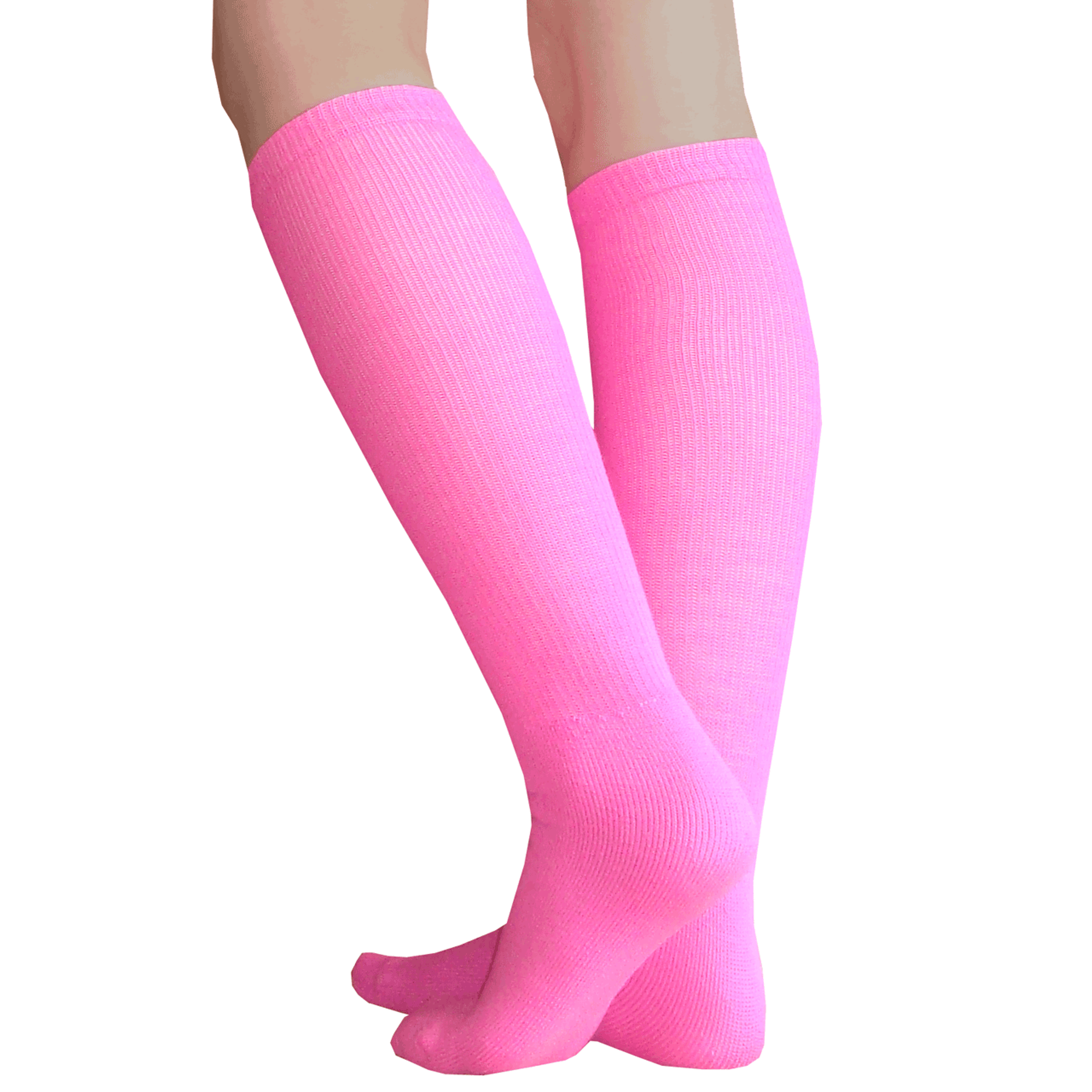 Neon Pink Boot Socks