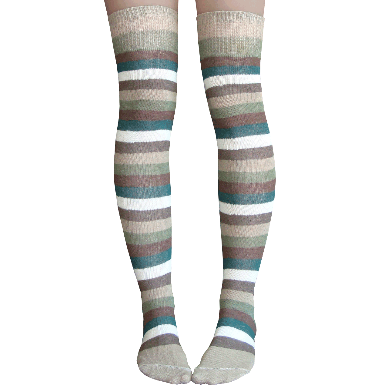 Brown Knee High Socks Made in USA