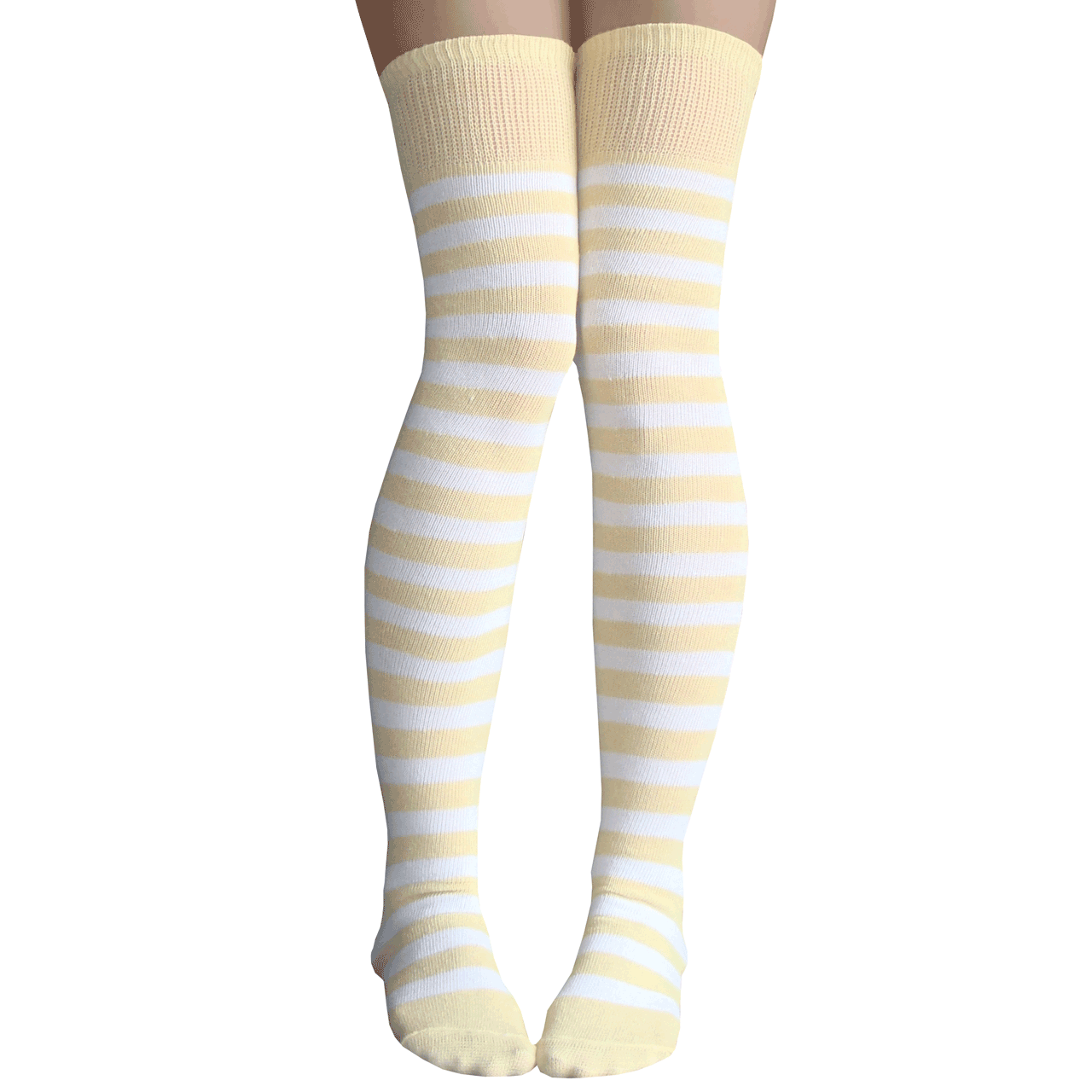Yellow Knee High Socks Made in USA