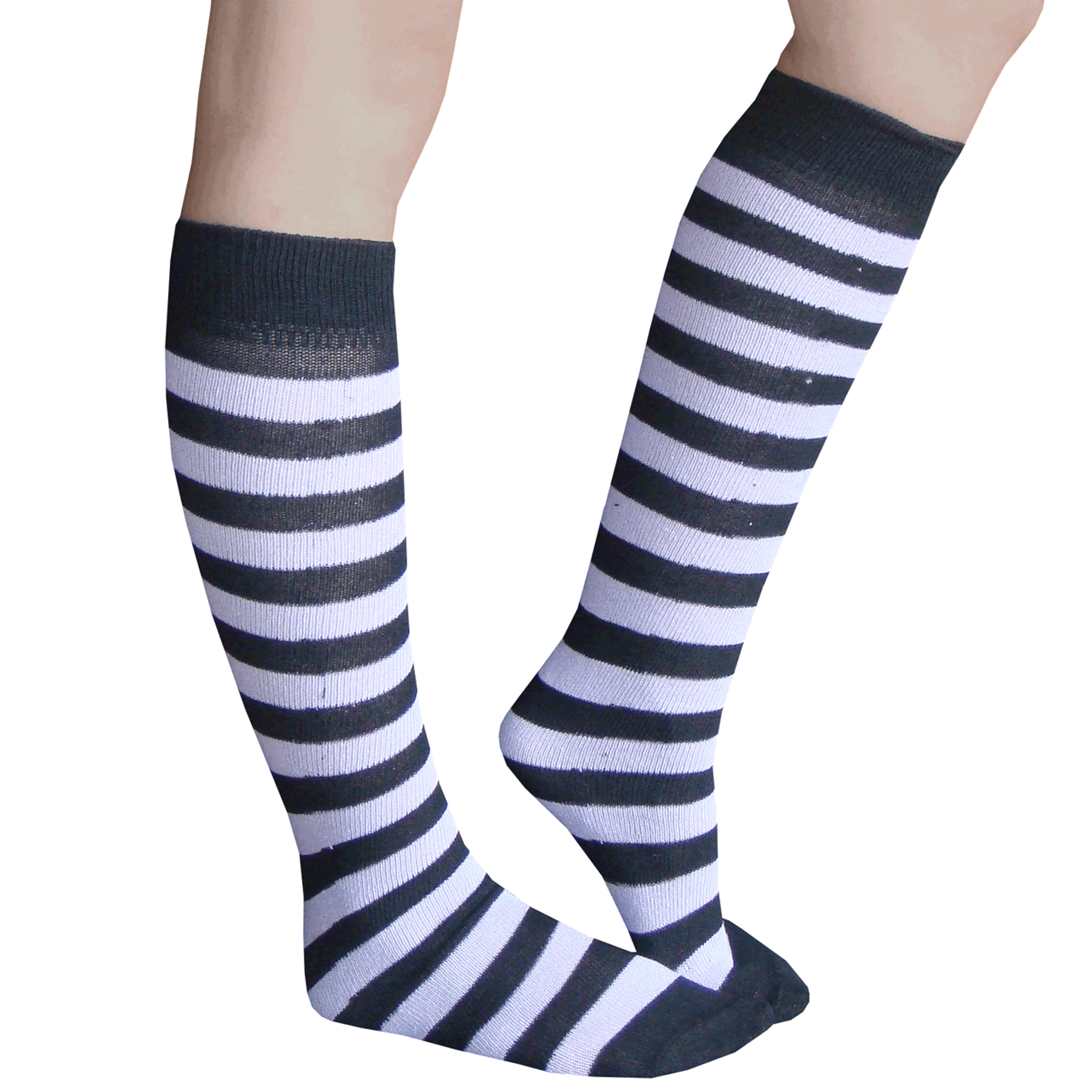 Striped Knee High Socks
