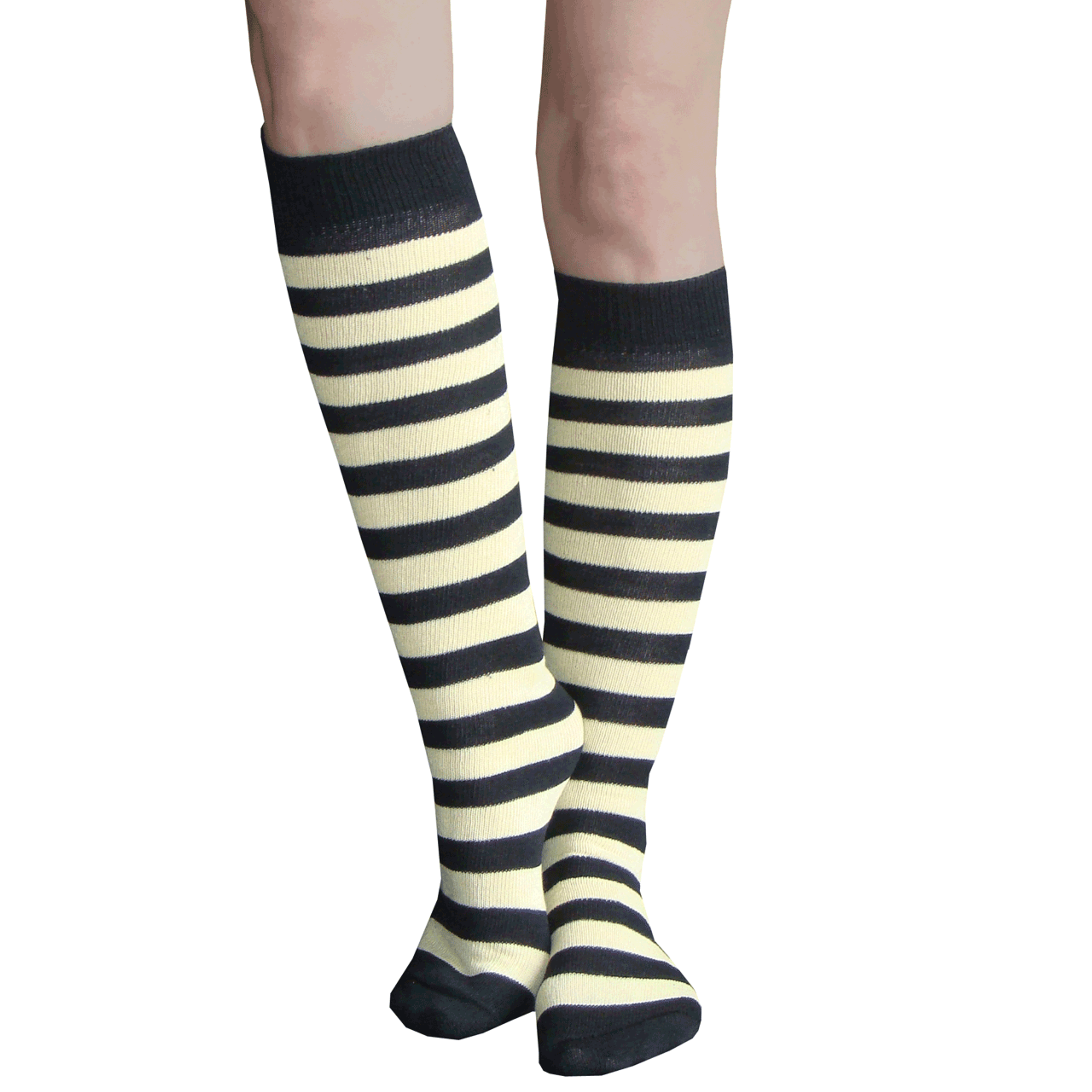 Striped Knee High Socks