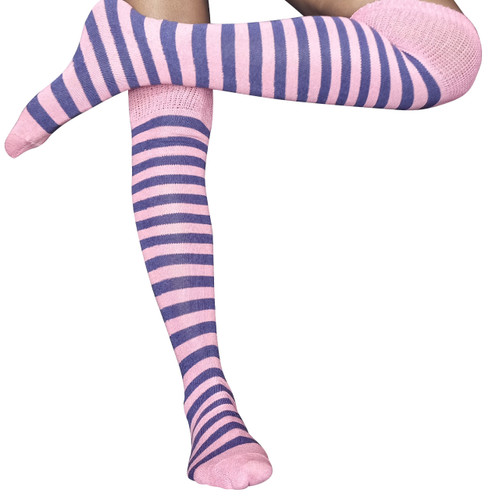 pink and purple socks