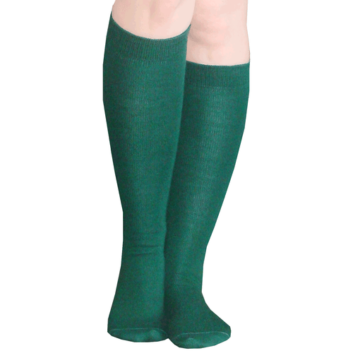 Solid Dark Green Socks