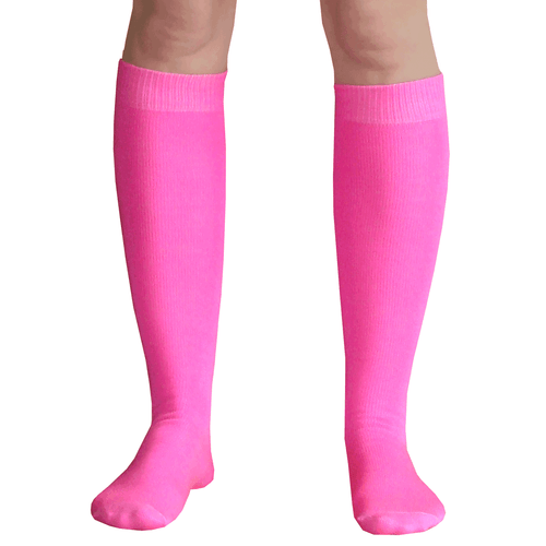 neon pink socks