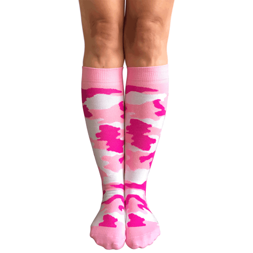 Pink Army Camo Socks