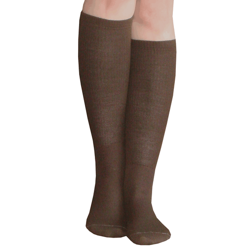 thick brown knee high socks