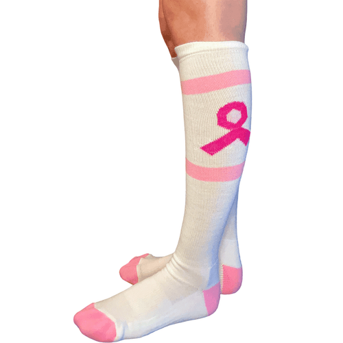 Breast Cancer Knee High Socks