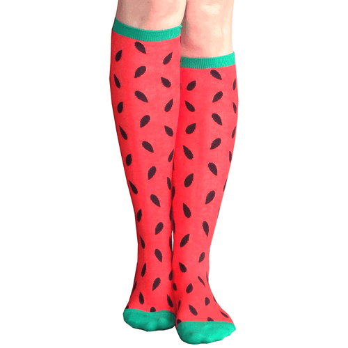watermelon knee highs with seeds