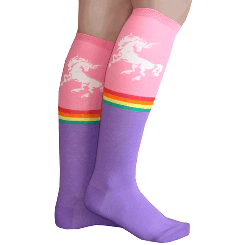 unicorn knee socks