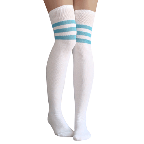 Blue Knee High Socks - Made in USA