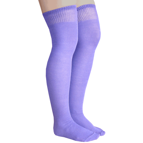 purple thigh highs