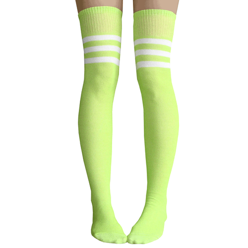 lime green thigh highs