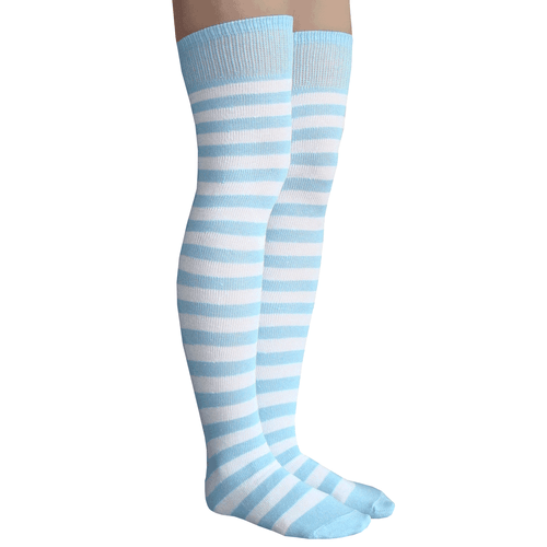 White/Orange Striped Socks