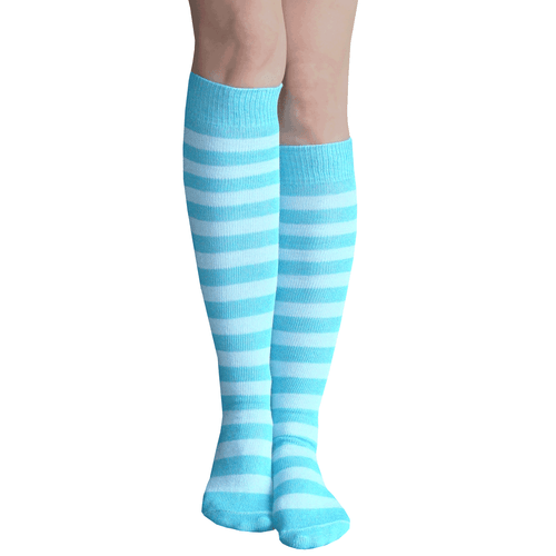 Blue and Baby Blue Striped Socks