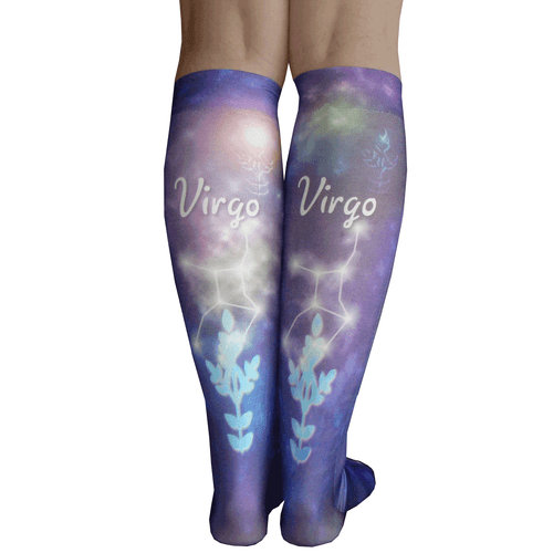 virgo sign socks