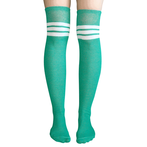 green over the knee socks