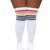 White Thigh High Pride Socks