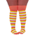 Orange, Yellow, White Striped Socks