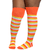 Candy Corn Plus Size Thigh High Socks