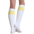 white yellow tube socks