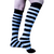light blue & black striped knee socks