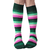 multi-colored striped high socks