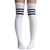 white and navy thigh highs