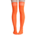 solid orange over the knee socks