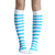 electric blue striped socks