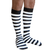 black and white striped mens socks