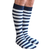 mens striped tube socks navy/white