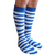 Royal Blue/White Striped Mens Socks