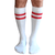 mens red striped tube socks