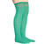 solid colored over the knee socks (green)