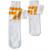 kids white and tangerine tube socks