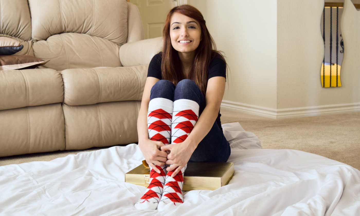 Red Knee High Socks Made In USA Red Knee High Socks Made In USA