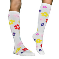 Flower Print Long Socks