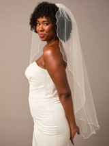 Single Fingertip Bridal Veil | V2669SF