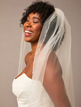 Single Fingertip Bridal Veil | V2671SF