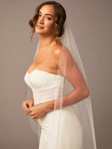 Single Fingertip Bridal Veil | V2677SF