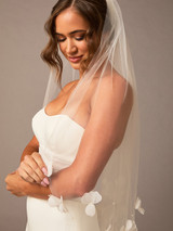 Single Fingertip Bridal Veil | V2695SF
