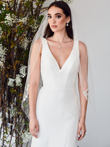 Single Tier Bridal Veil | V2386SF