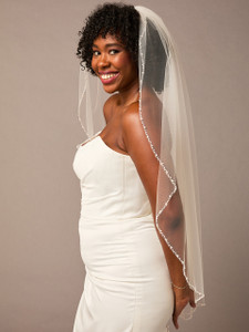 Single Fingertip Bridal Veil | V2671SF