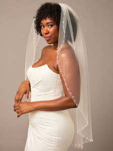 Single Fingertip Bridal Veil | V2673SF