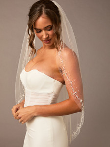 Single Fingertip Bridal Veil | V2676SF