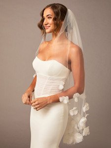 Single Fingertip Bridal Veil | V2695SF